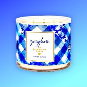 Bath & Body Works Gingham 3-Wick Candle 🕯️✨⭐️